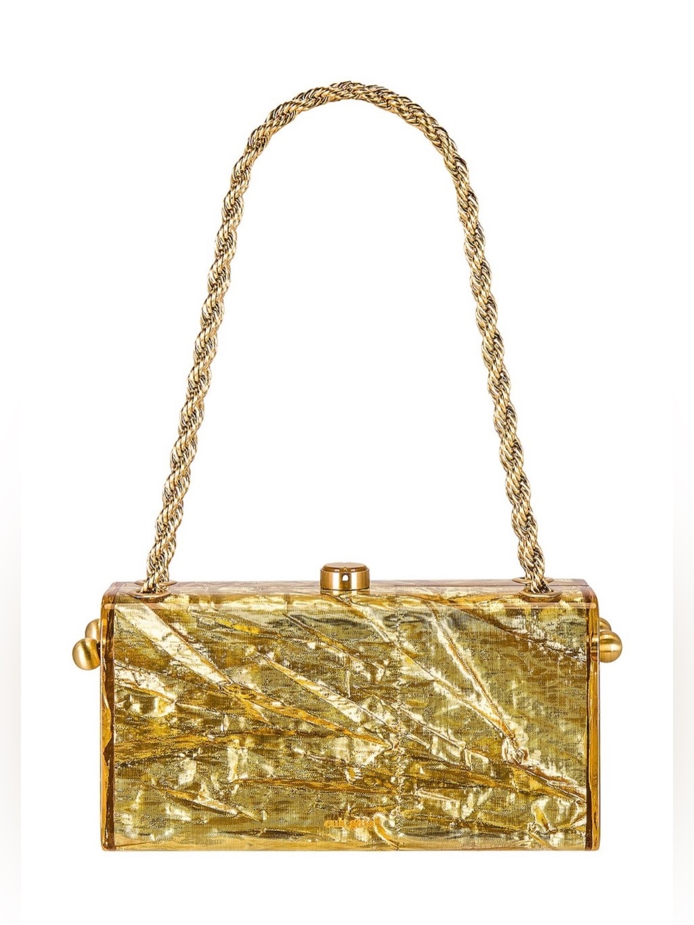 Cult Gaia Hajar Shoulder Bag in Gold Brand New